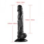 Black Big Size Huge Silicone King Kong Dildo For Women With Suction Cup