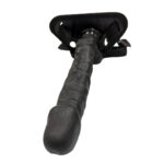 Black Silicone Dildo With Strap Belt