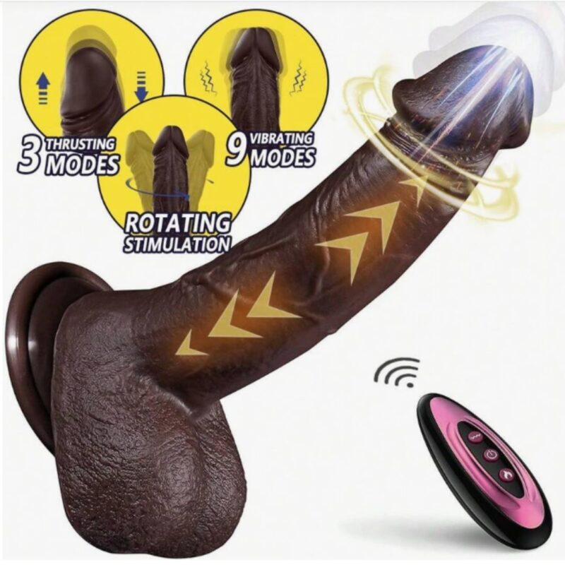 Realistic Automatic Black Dildo