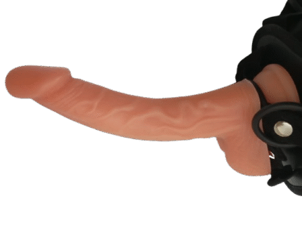 Premium Curved Silicon Strap-On Dildo With Suction Cup.