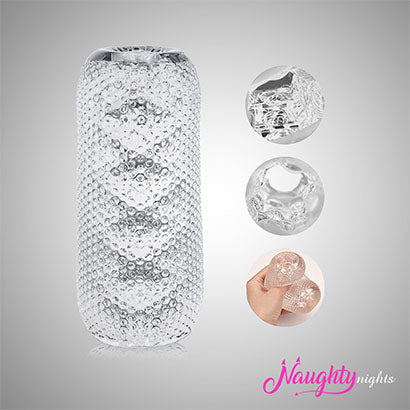 Jalwa Transparent Pocket Pussy: Realistic Jelly & Silicone Pleasure Sleeve for Men